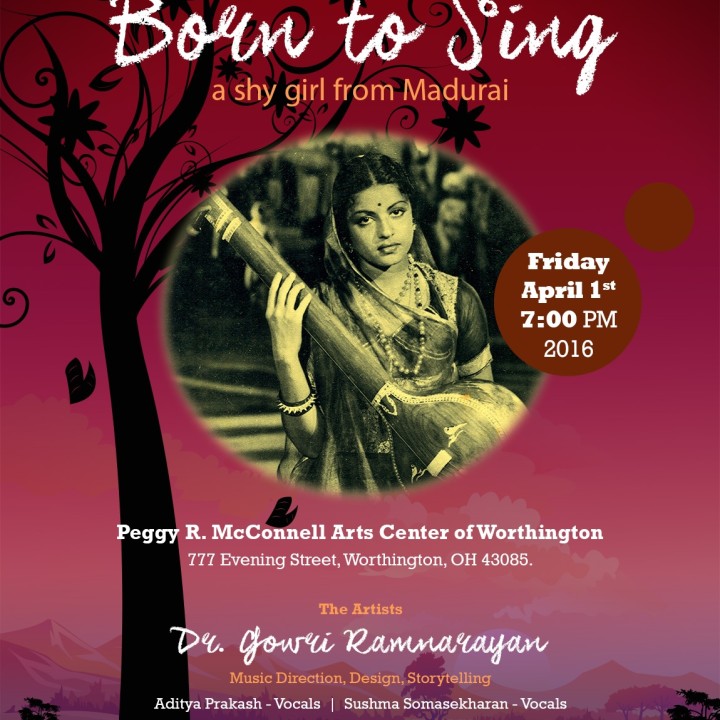 Born to Sing; a shy girl from Madurai - Dhvani; India Performing Arts Society of Central Ohio